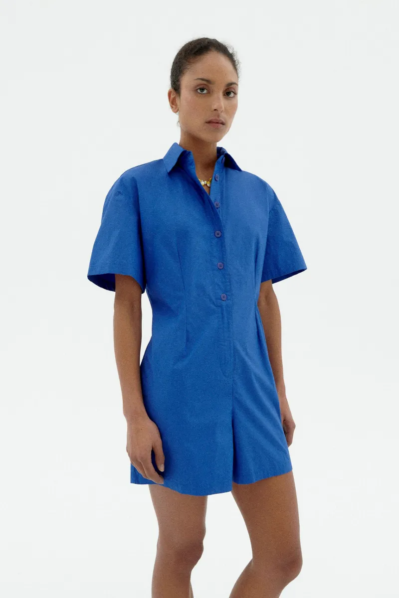 thinking mu Thinking MU Damen vegan Playsuit Roberta Blau
