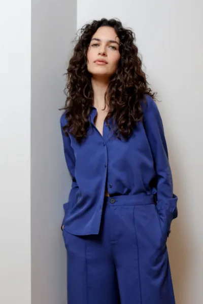 KOMODO KOMODO Damen vegan Bluse Kenji Navy