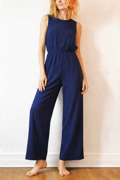 Lovjoi LOVJOI Damen vegan Jumpsuit Staine Ocean