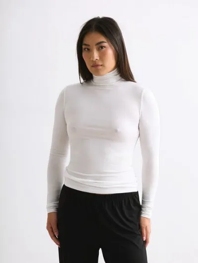 erlich textil erlich textil Light Touch Rollkragen Langarmshirt aus weichem Modal, made in Europe