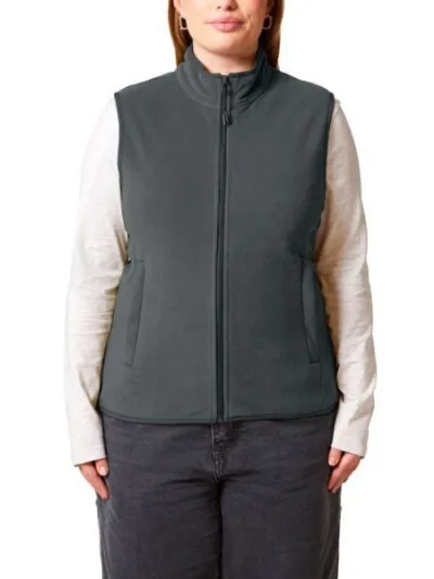 YTWOO YTWOO Damen ärmellose Fleecejacke enganliegend aus 100% recyceltem Polyester