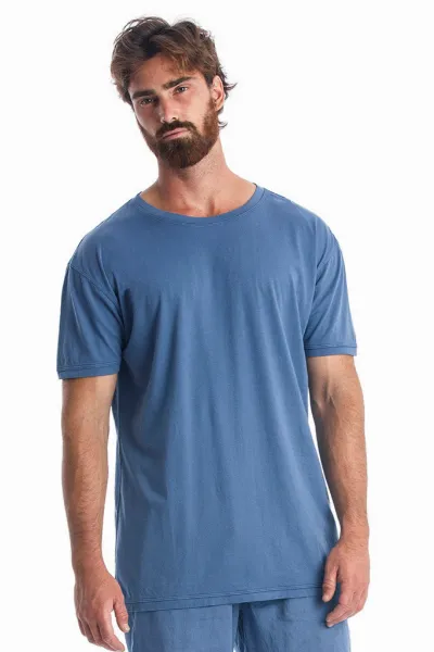 RAVENS VIEW IBIZA RAVENS VIEW IBIZA Herren vegan T-Shirt King Xl Indigoblau