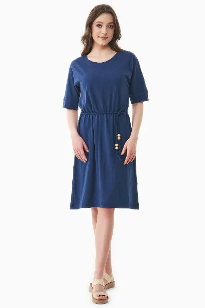 ORGANICATION ORGANICATION Damen vegan Jersey Kleid Navy