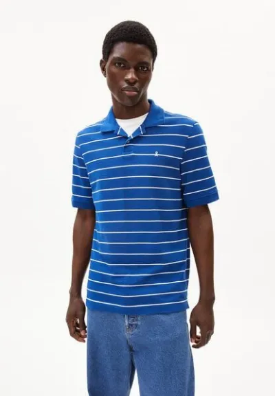 ARMEDANGELS ARMEDANGELS MAARIO STRIPES Herren Polo T-Shirt aus Bio-Baumwolle