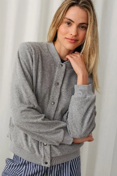 TWOTHIRDS TWOTHIRDS Damen vegan Jacke Edgell Grau Melange