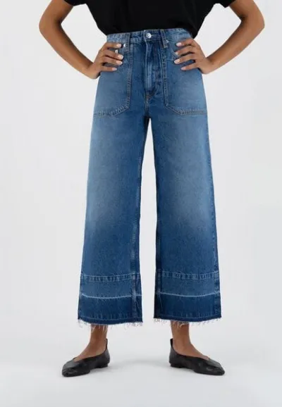 MUD Jeans MUD Jeans Damen Jeans Sara Works Cropped - Medium Stone