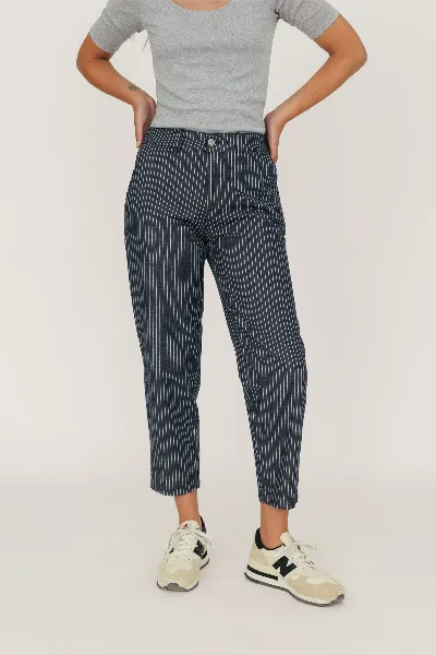 TWOTHIRDS TWOTHIRDS Damen vegan Hose El Calo Mit Blauen Streifen
