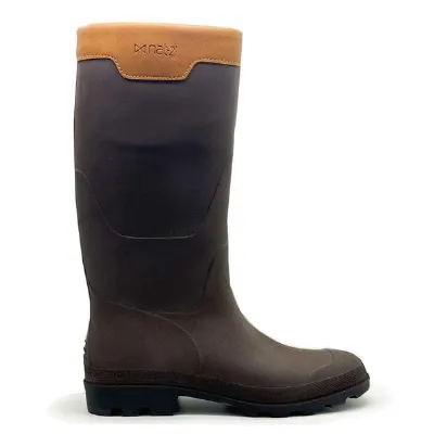 nat-2 Veganer Gummistiefel nat-2 Prime Bully coffee brown aus Kaffeesatz und Kork