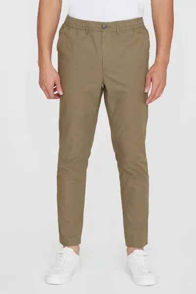 KnowledgeCotton Apparel KnowledgeCotton Apparel Herren vegan Chino Hose Tim Tapered Burned Olive