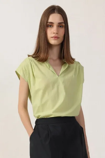 Neu Nomads Neu Nomads Damen vegan Bluse Elettra Salbei