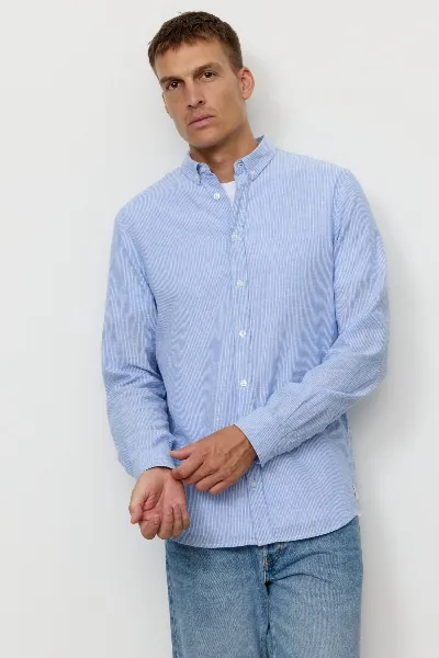 recolution Hemd Yew Stripes Blau