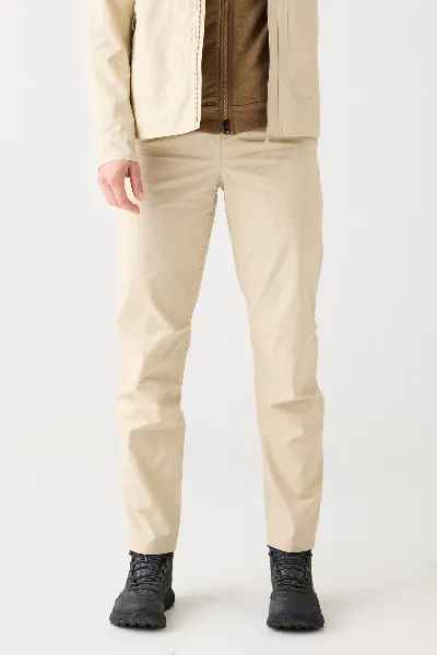 KnowledgeCotton Apparel KnowledgeCotton Apparel Damen vegan Hose Vent Canvas 200 Light Feather Gray