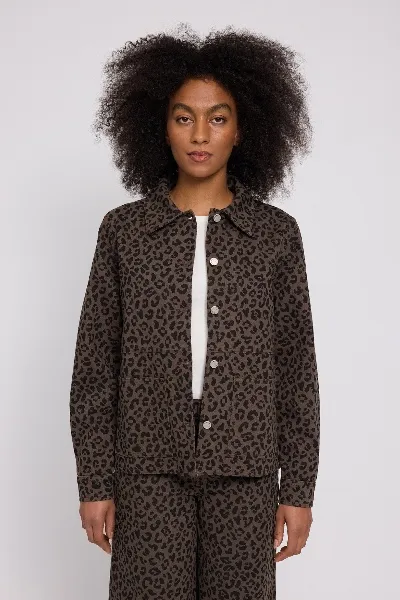 Mazine Jacke Printed Denim Leo Braun