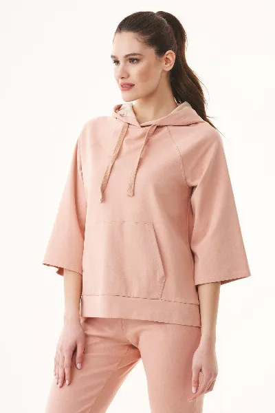 ORGANICATION ORGANICATION Damen vegan Sweathoodie Staubig Erröten