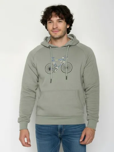 GreenBomb GREENBOMB Knut Simple Trek - Hoodie aus Bio-Baumwolle mit Raglan-Arm / hochwertiger Print / GOTS / Fair & Vegan