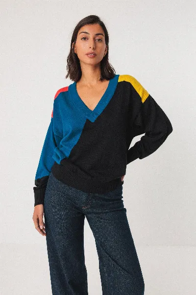 SKFK SKFK Damen vegan Pullover Adriana Mehrfarbig