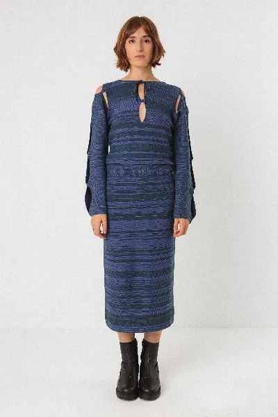 SKFK SKFK Damen vegan Kleid Tina Blau