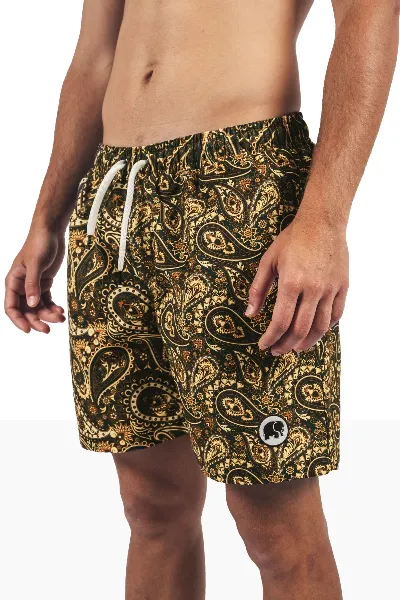 Trendsplant Trendsplant Herren vegan Badehose Forest Paisley