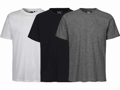 Neutral Neutral 3er-Set Bio-Unisex-T-Shirt, verschiedenfarbig, weiß/schwarz/dark heather,
