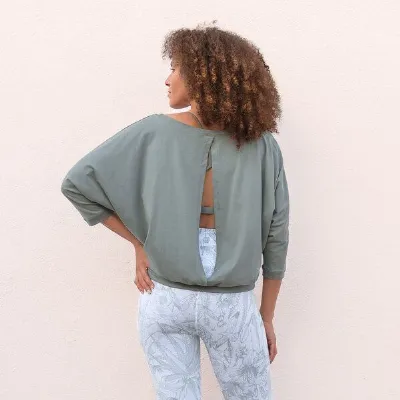 Jaya Jaya FRIDA - ¾ Shirt im lässigen loose Fit Style aus elastischem Tencel-Biobaumwoll-Mix