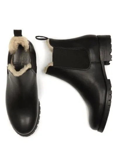 Will's Vegan Shop Will's Vegan Shop Luxe isolierte Chelsea-Stiefel mit tiefem Profil Success Herren