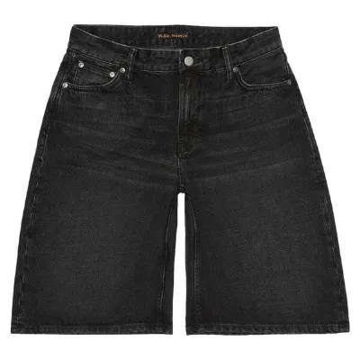Nudie Jeans Nudie Jeans Jeans-Shorts Meja Night Dune Black