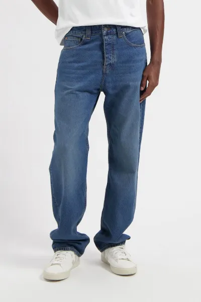 MUD Jeans MUD Jeans Herren vegan Jeans Mid Loose Alex Rustic Blue