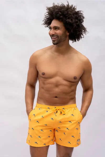 Narwal Narwal Herren vegan Badeshorts Orca Print
