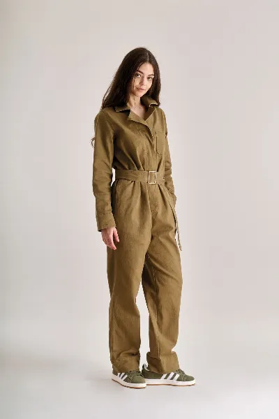 KOMODO KOMODO Damen vegan Jumpsuit Lyon Olive