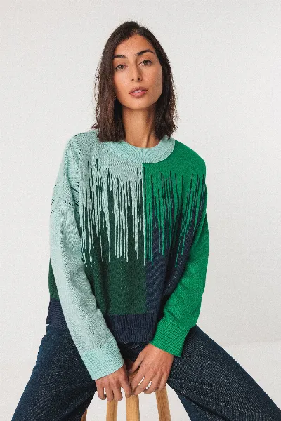 SKFK SKFK Damen vegan Pullover Ismene Mehrfarbig
