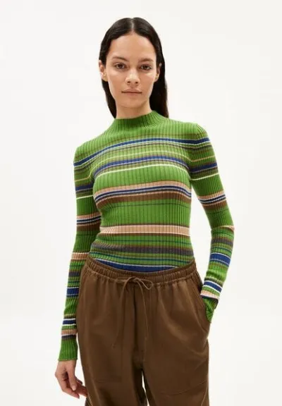 ARMEDANGELS ARMEDANGELS ALAANIA NEW STRIPES - Damen Pullover Slim Fit aus Bio-Baumwolle