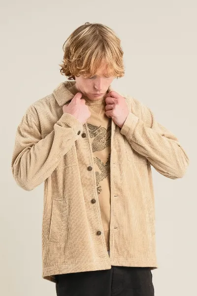 KOMODO KOMODO Herren vegan Jacke Stanley Cord Croissant
