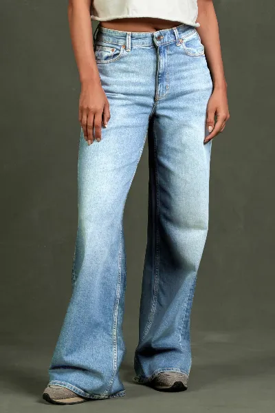 Kuyichi Kuyichi Damen vegan Jeans Harper Wide Leg Revintaged