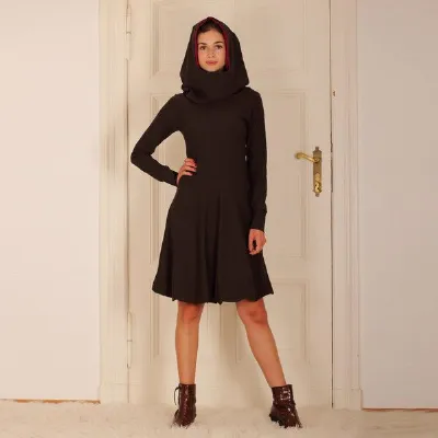 ManduTrap ManduTrap Ballonkleid aus Bio-Baumwolle kbA mit Kapuze/Hoodie