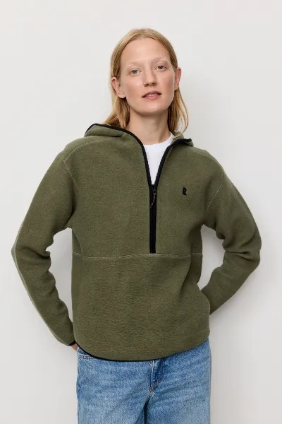 recolution Recolution Damen vegan Hoodie Forsthia Dark Khaki