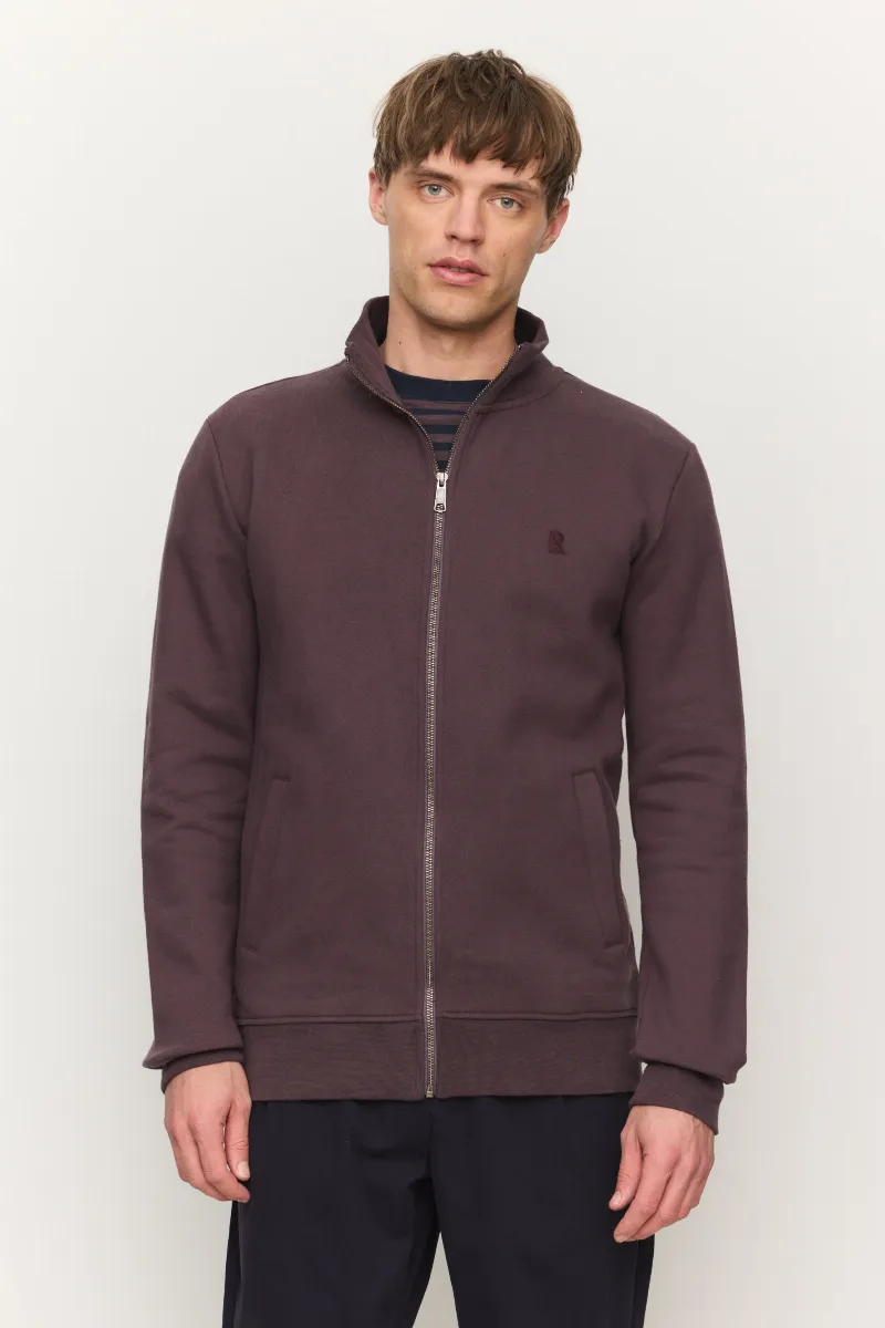 recolution Recolution Herren vegan Sweatjacke Camphor Dark Grape