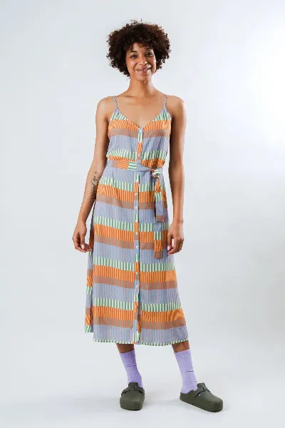 Brava Fabrics Kleid Mediterranean Strap Orange