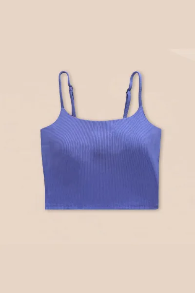 Woodlike Woodlike Damen vegan Bikinioberteil Long Evolve Lila