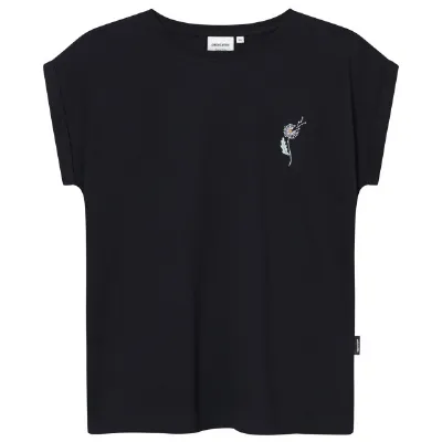 Dedicated DEDICATED - Women's T-Shirt Visby Dandelion Emb - T-Shirt