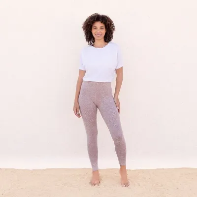 Jaya Jaya ULUWATU - Damen - High Waist Leggings für Yoga und Freizeit aus Biobaumwolle - Grau