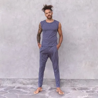 Jaya Jaya JOHNNY MELANGE - Männer - Hose für Yoga und Freizeit aus Biobaumwolle