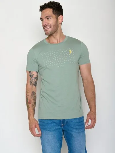 GreenBomb GREENBOMB Lifestyle Boulderer Guide - Sportliches T-Shirt aus Bio-Baumwolle / hochwertiger Print / GOTS / Fair & Vegan