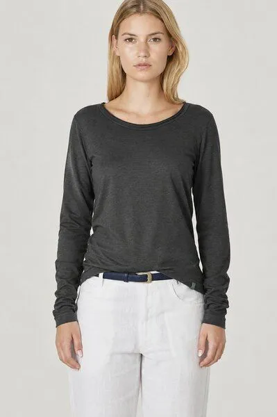 HempAge HempAge Damen Langarm-Shirt Lene Hanf/Bio-Baumwolle