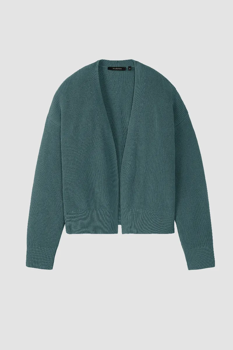 recolution Recolution Damen vegan Strickjacke Moringa In Blaugrün