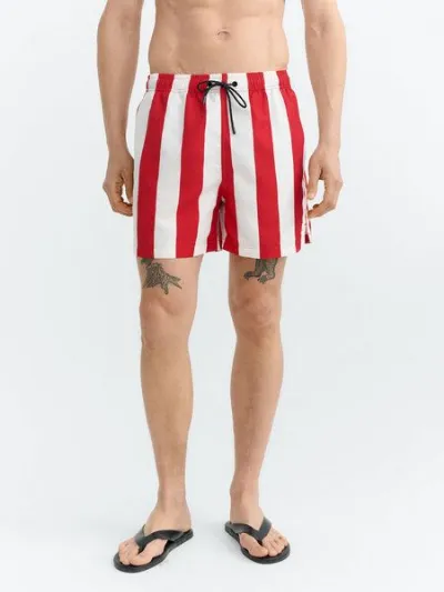 thinking mu thinking mu Herren Badehose - Limpopo Swimwear Pool Scripes - aus Polyester