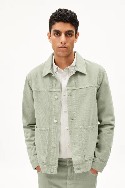 ARMEDANGELS Jeansjacke Evaan Gr&uuml;n
