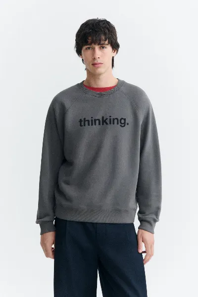 thinking mu Thinking MU Herren vegan Sweatshirt Thinking Pepe In