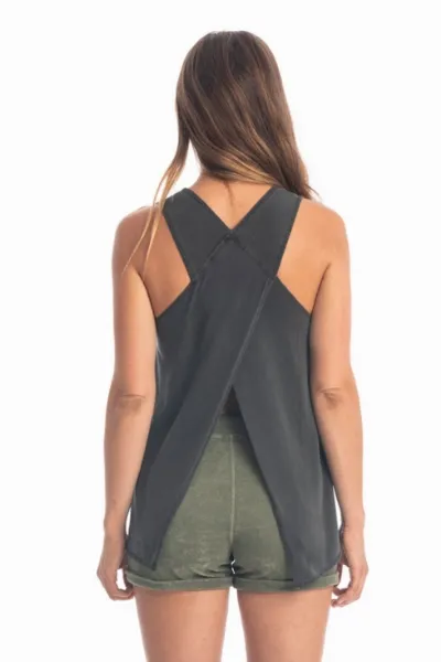 RAVENS VIEW IBIZA RAVENS VIEW IBIZA Damen vegan Top Easy Anthrazit