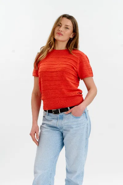 KOMODO KOMODO Damen vegan Strick-T-Shirt Posey