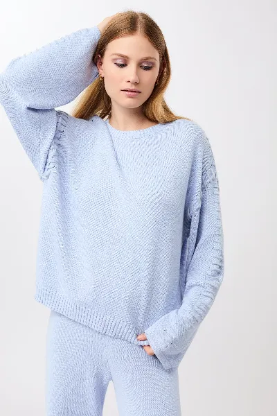 mandala MANDALA Damen vegan Lockerer Strickpullover In Halcyon